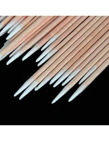 Wooden Tip Cotton Stick 7cm Long 100pcsProject Nails UK
