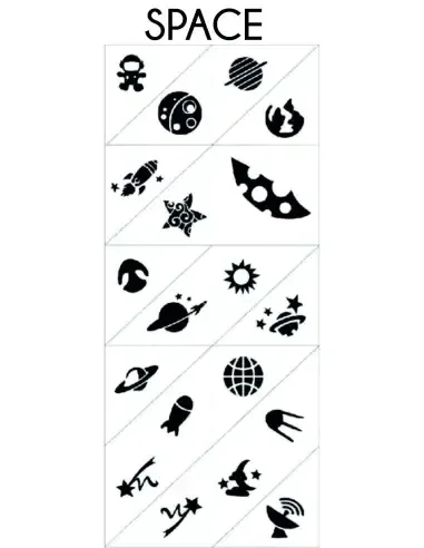 Space - Stencil - Stencils- 