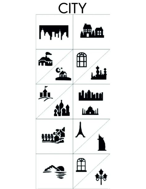 City- Stencil - Stencils- 