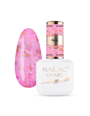 Glammy Rubber Базовый розовый NaiLac 7мл - Резиновые основы Glammy- 