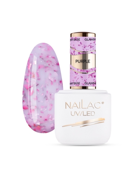 Glammy gumi alap lila NaiLac 7ml - Glammy gumi alapok- 