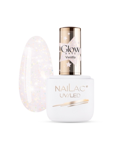 Baza de cauciuc Glow Vanilla NaiLac 7ml - Baze de cauciuc Glow- 