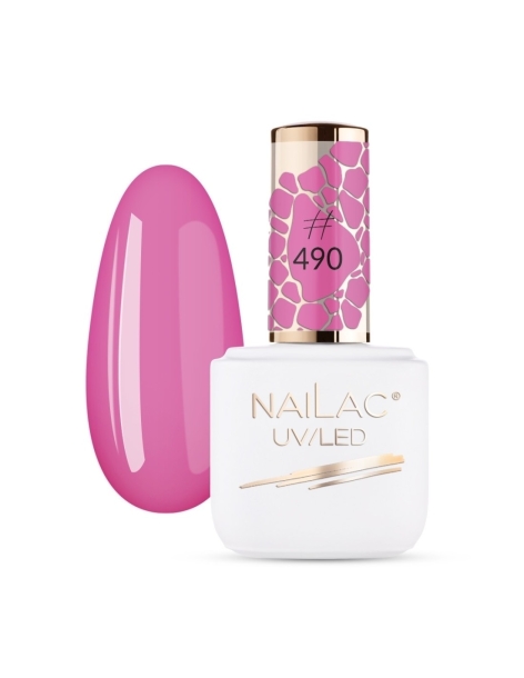 #490 Hibrid lakk NaiLac 7ml - Minden géllakk szín - NaiLac- 