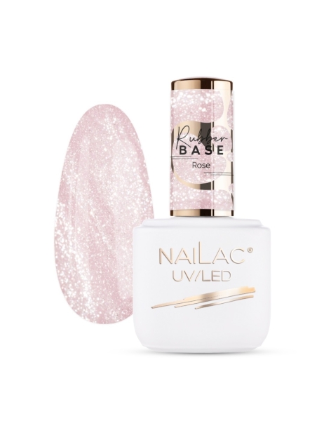 Baza de cauciuc Rose NaiLac 7ml - Toate vârfurile și bazele NaiLac- 