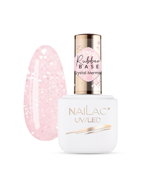 Crystal Princess NaiLac Gumi Alap 7ml - Crystal Base - semi-transparent bases with particles- 