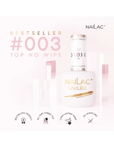 #003 Top - Fără Ștergere - Toate culorile de gel lac - NaiLac- 