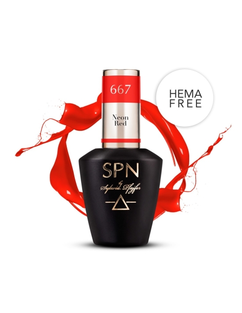 667 Neon Red UV LaQ 8ml - Minden géllakk szín - SPN Nails- 