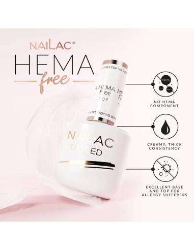 Hema Free Hybrid fedőréteg - 7 ml NaiLac törölje le - Kategóriák- 