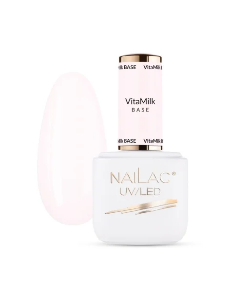 Bază hibridă - VitaMilk Base NaiLac 7ml - Toate culorile de gel lac - NaiLac- 
