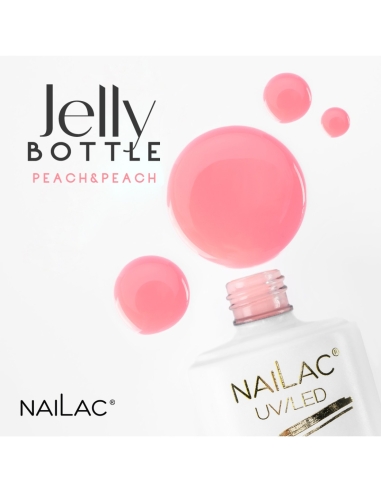 Jelly Bottle Peach&Peach NaiLac 7ml - Jelly Bottle - klasyczne żele 2w1- 