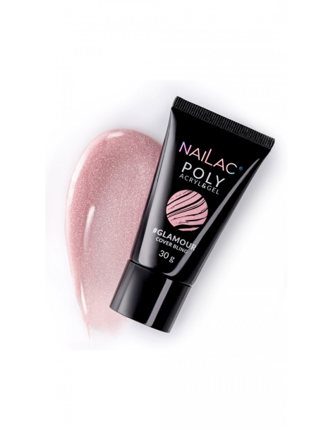 Poly Acryl & Gel - Glamour Cover Bling NaiLac - Acrylogel - Metoda PolyGel- 
