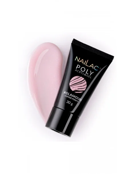 Poly Acryl & Gel - Glamour Cover Pinky NaiLac - Acrylogel & PolyGel Method- 