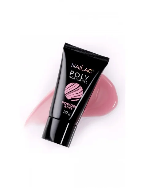 Poly Acryl & Gel - Powder Rose NaiLac - Acrylogel & PolyGel Method- 