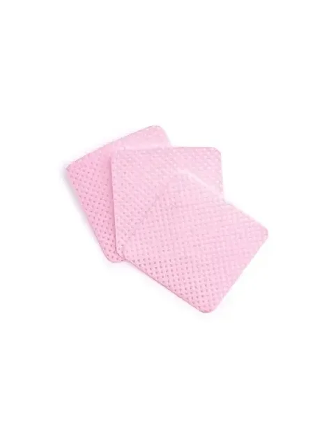 Perforated dust-free cotton pads - cotton, Pink 500pcs - Other- 