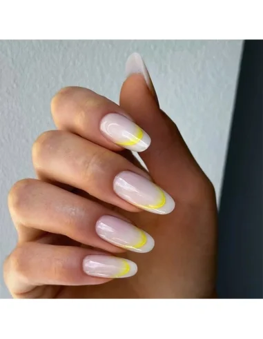 Gradient French Line Nail Stickers - Yellow|Project Nails UK