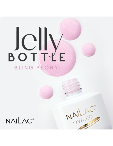 Sticluță de Gel cu Sclipici Peonie NaiLac 7ml