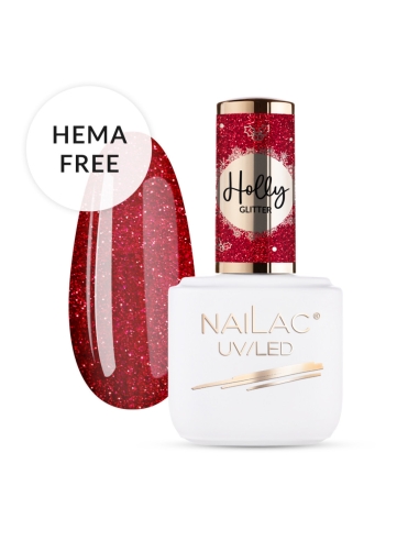 Hibrid körömlakk Holly Glitter NaiLac 7ml