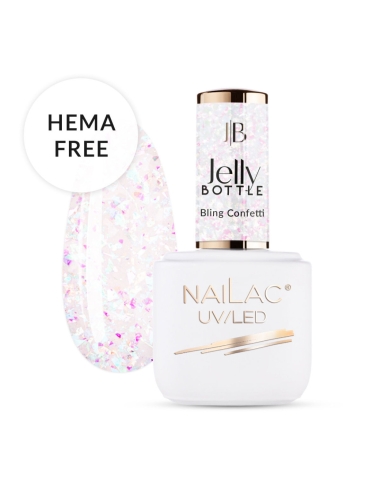 Jelly Bottle Bling Confetti NaiLac 7ml|NaiLac