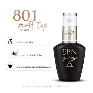 801 Matt Top No Wipe UV LaQ 8ml