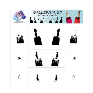 Ballerina 3D - Stencil