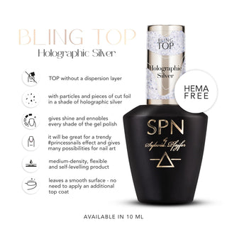 Bling TOP Holographic Silver UV LaQ 10ml