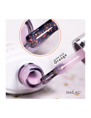 Rubber Base Glow Orange NaiLac 7ml