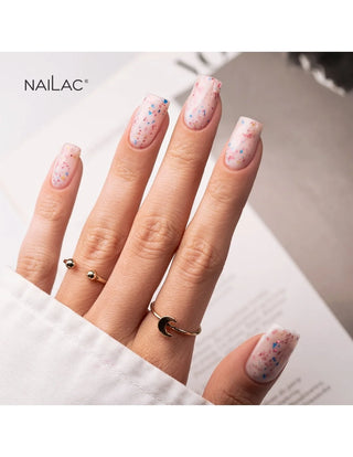 Glammy Rubber Base Milk&Confetti NaiLac 7ml