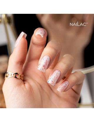 Glammy Rubber Base Milk&Confetti NaiLac 7ml