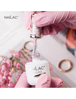 Glammy Rubber Base Milk&Confetti NaiLac 7ml