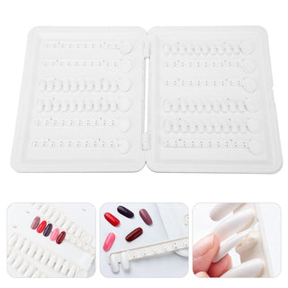 Gel Polish Swatch Book - Nail Colour Chart Display