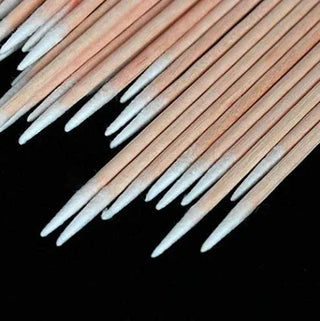 Wooden Tip Cotton Stick 7cm Long 100pcs