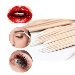 Wooden Tip Cotton Stick 7cm Long 100pcs