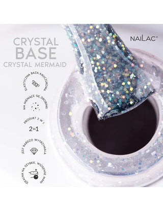 Crystal Mermaid NaiLac Rubber Base 7ml