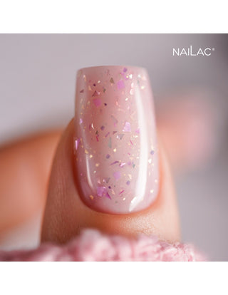 Glammy Rubber Base Milk&Purple NaiLac 7ml