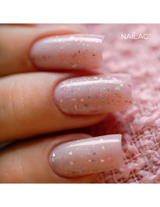 Glammy Rubber Base Milk&Purple NaiLac 7ml