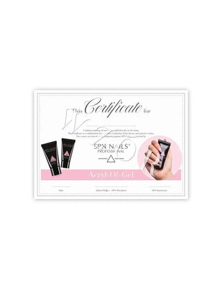 Certificate - Acryl-O!-Gel