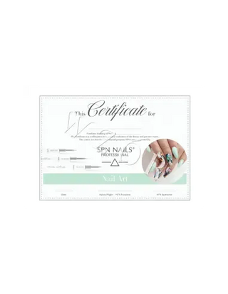 Certificate - Nail Art