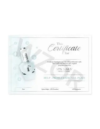 Certificate - Problematic Nail Plate