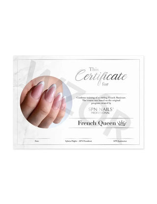 Certificate - Queen French