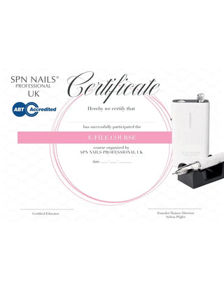 Certificate E-File + Manual in English Accredited