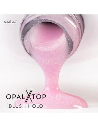 Hybrid top coat OpalX Blush Holo NaiLac 7ml