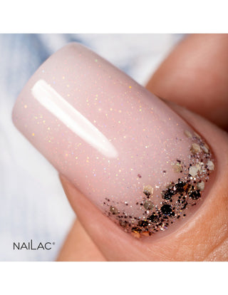 Hybrid top coat OpalX Top Blush Gold NaiLac 7ml