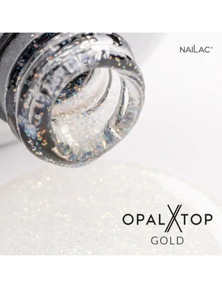 Hybrid top coat OpalX Top Gold NaiLac 7ml