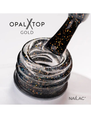 Hybrid top coat OpalX Top Gold NaiLac 7ml