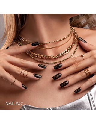 Hybrid top coat OpalX Top Gold NaiLac 7ml