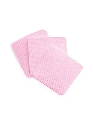 Perforated dust-free cotton pads - cotton, Pink 100pcs
