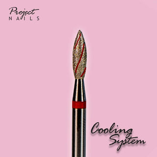 "Cooling" flame 2.5mm Fine - diamond drill bit