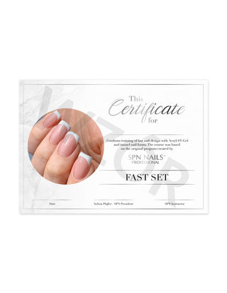 Certificate - Fast SET