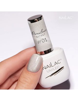 Porcelain Effect #01 Hybrid nail polish NaiLac 7ml