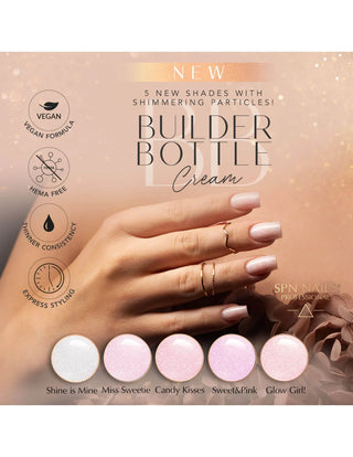 SPN Nails - Builder Bottle Cream - Glow Girl! 10ml